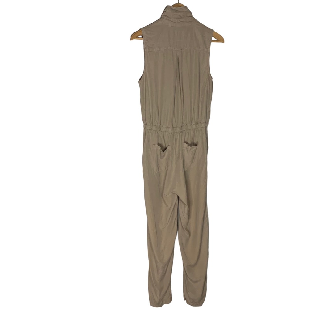 Thread Supply Button Front Chambray Jumpsuit Slee… - image 3